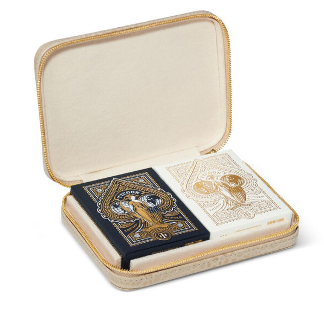 AERIN Enzo Luxury Travel Card Holder Set - RFID Blocking Wallet for Men & Women - Perfect for Business Trips, Vacations & Everyday Use