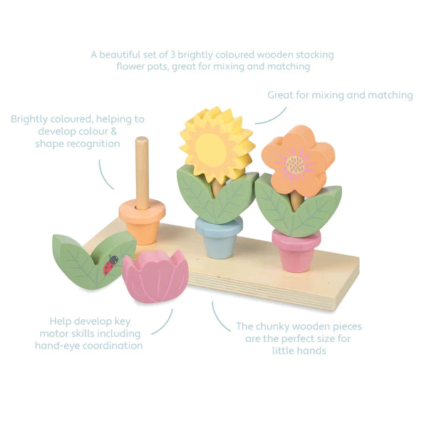 Stackable Flower Pots for Indoor & Outdoor Plants - Perfect for Home Decor, Garden, and Balcony Gardening