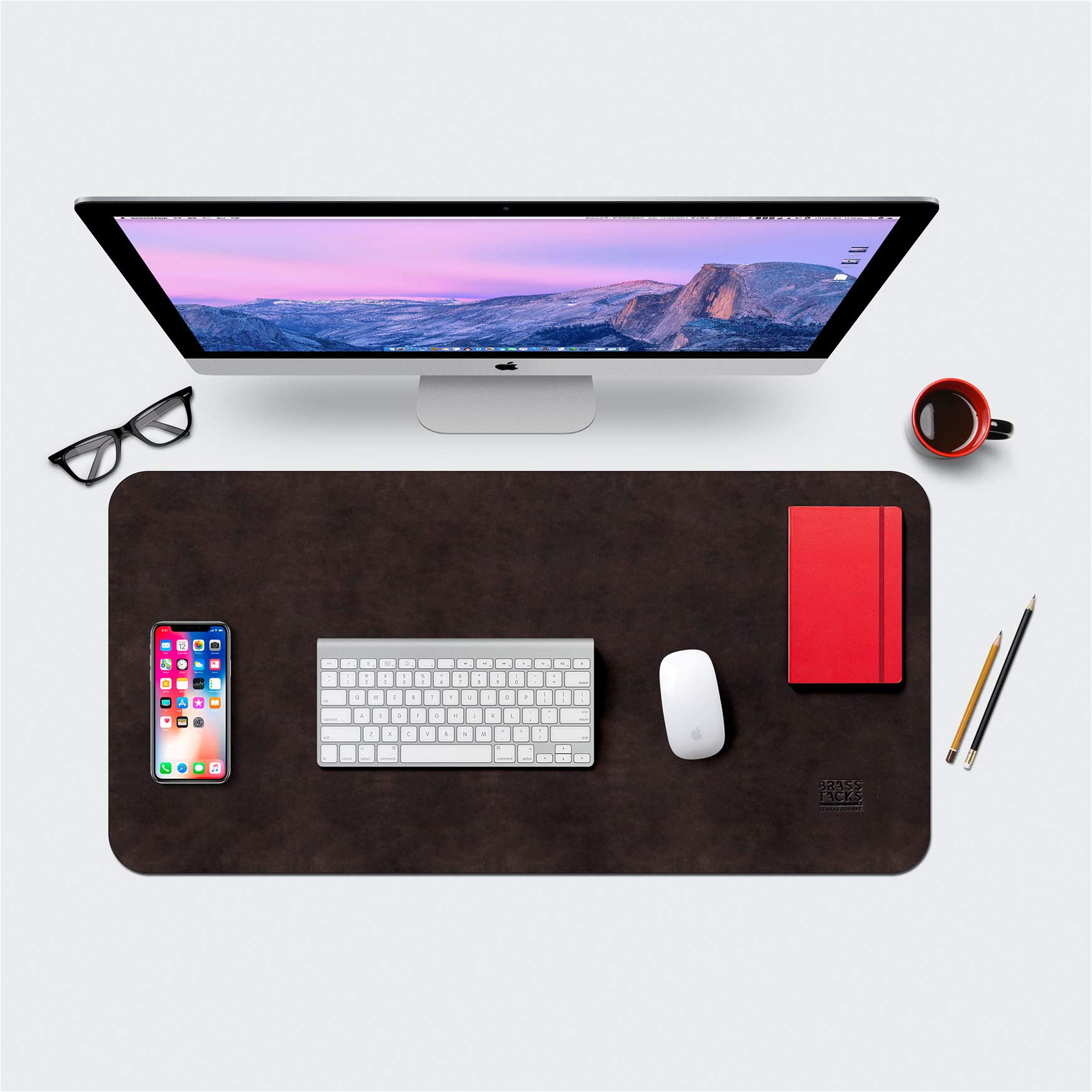 Premium Large Desk Pad Protector - High-End Top Grain Leather Gaming Mouse Pad & Office Desk Mat - Waterproof Keyboard Pad for Laptop, PC - Perfect for Home Office, Gaming Setup & Workspace