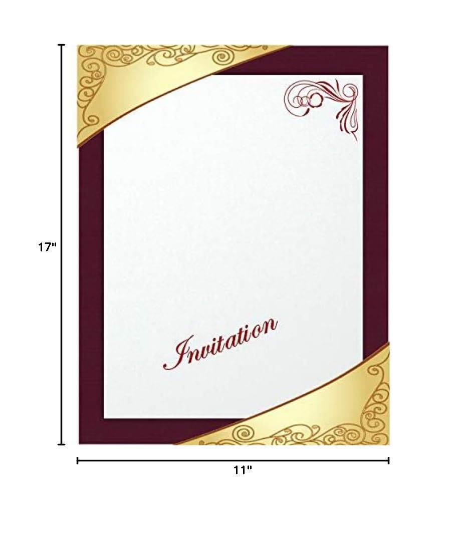 Premium 200 Dark Burgundy Linen 80# Cover Paper Sheets - 11