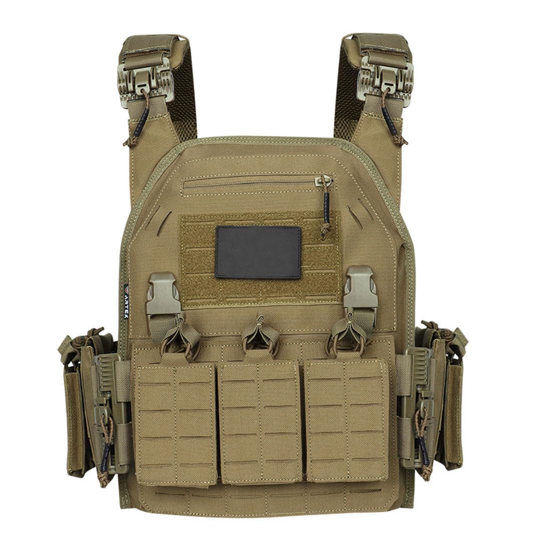 Aetheria Tactical Quick Release Vest - Adjustable Lightweight Body Armor for Men & Women, Waterproof Multi-Purpose Outdoor Training Gear for Hiking, Camping & Airsoft