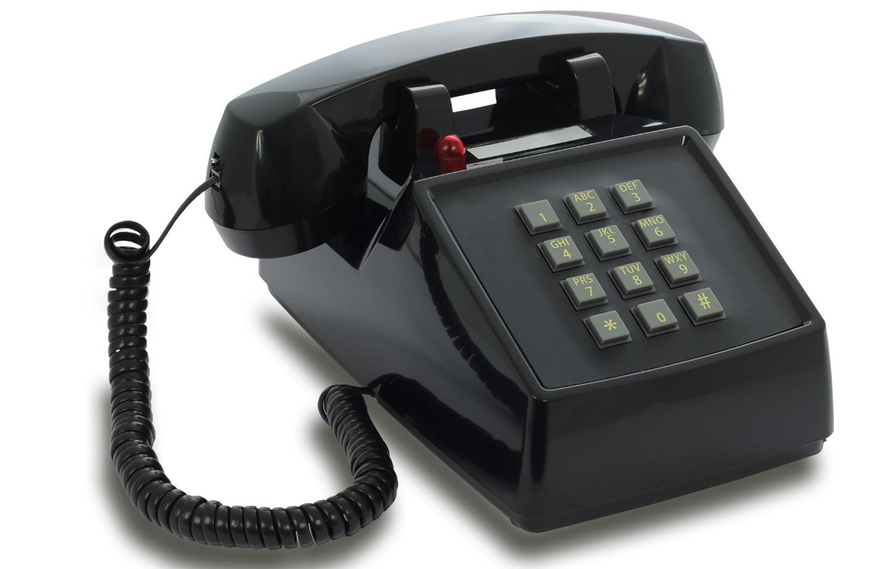 Opis PushMeFon Cable - Vintage Push Button Retro Telephone with Classic Black Design | Perfect for Home Decor, Office Nostalgia & Film Props
