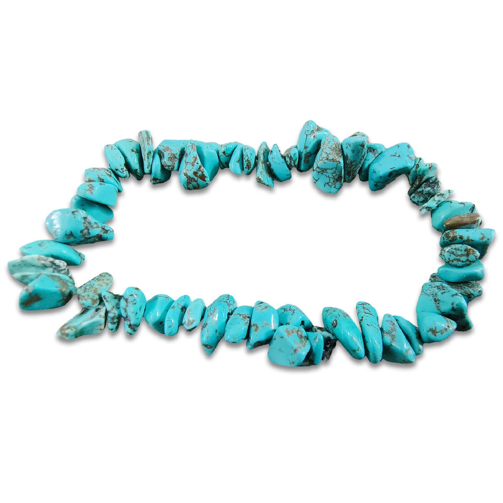 Natural Gemstone Bracelets for Women - Turquoise Crystal Chip Bead Stretch Bracelet with Chakra Healing Properties | Handmade Spiritual Jewelry for Meditation, Yoga & Positive Energy