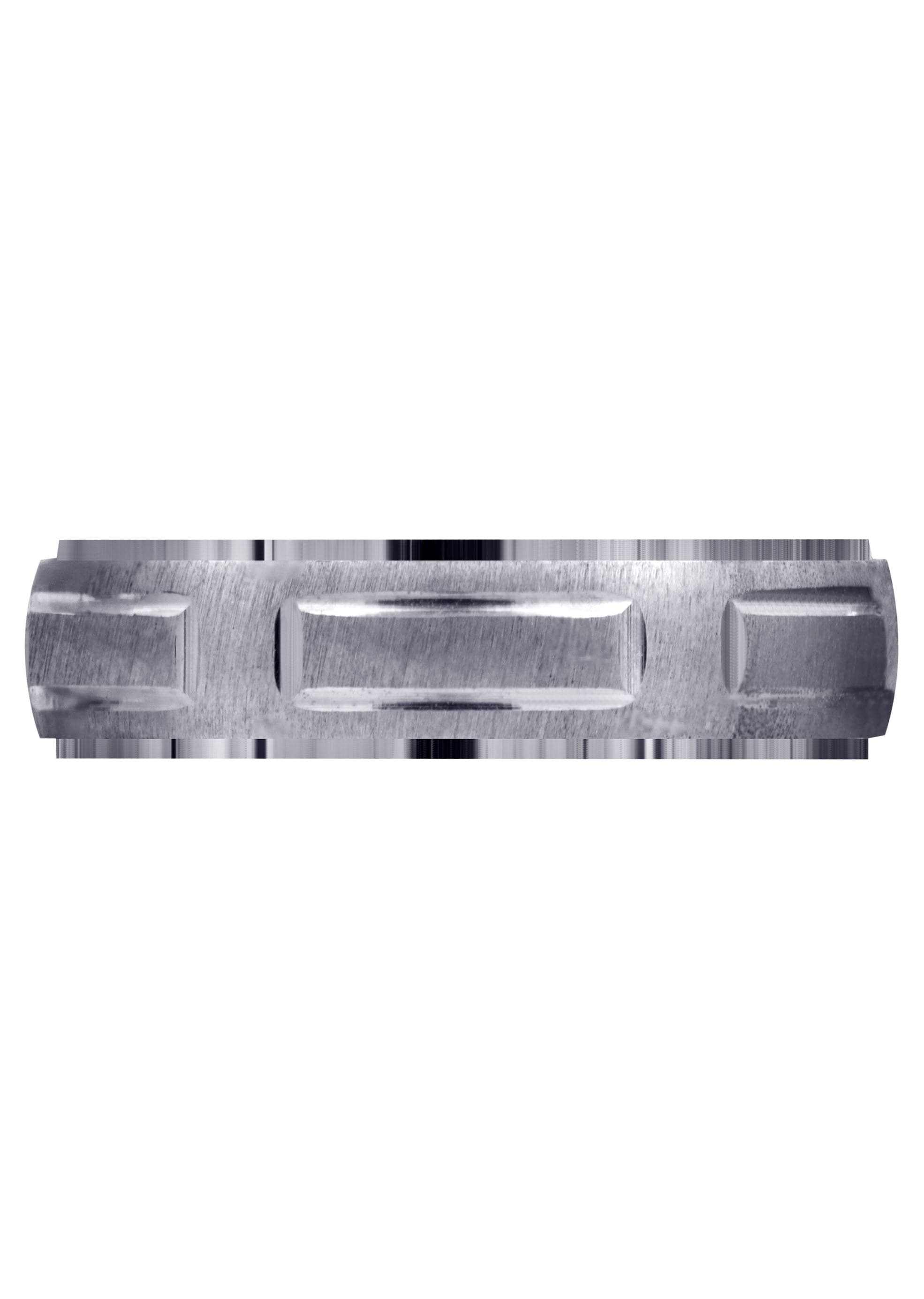 Handcrafted Modern Men's Wedding Band Ring - CS High Polish Finish (Damian) | Durable Tungsten Carbide for Everyday Wear | Perfect for Weddings, Anniversaries & Special Occasions