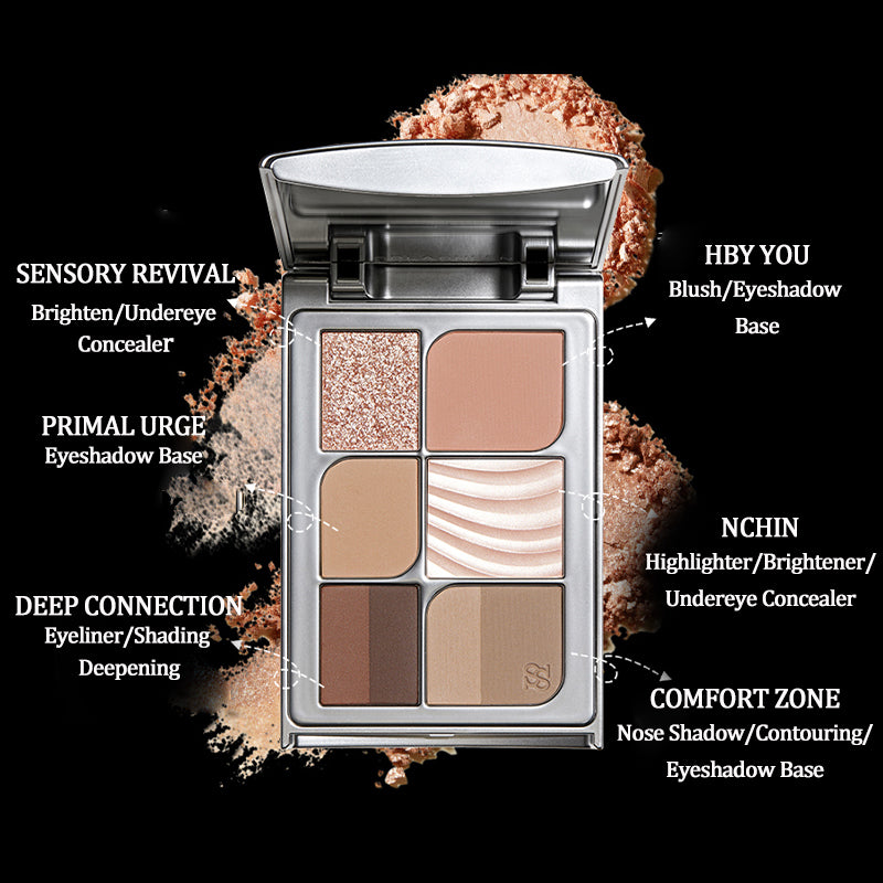 Splasheen All-in-One Face Palette - Contour, Blush, Highlighter & Eyeshadow Makeup Kit for Flawless Beauty | Perfect for Everyday Wear, Special Occasions & Travel