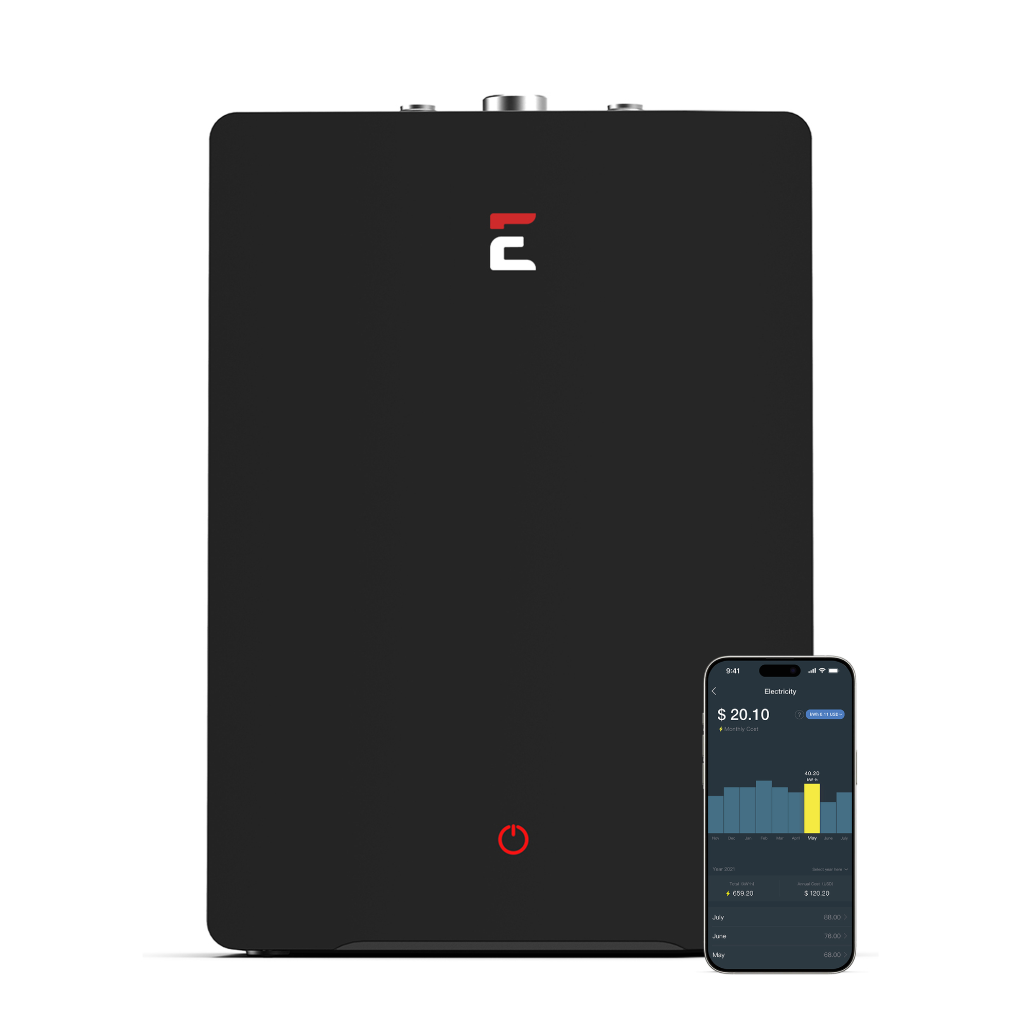 Eccotemp Smart Home 4.0 Gallon Electric Mini Tank Water Heater with Voice Control - Perfect for Small Apartments, RVs & Bathroom Sinks