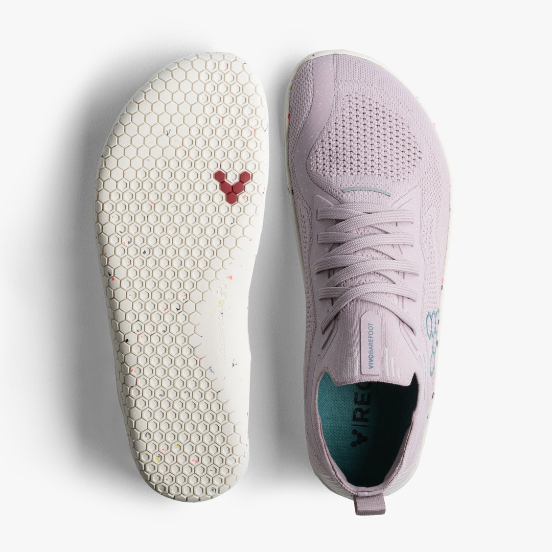 Vivobarefoot Women's Primus Lite Knit Barefoot Shoes - Violet Ice | Lightweight & Flexible for Running, Yoga & Everyday Wear