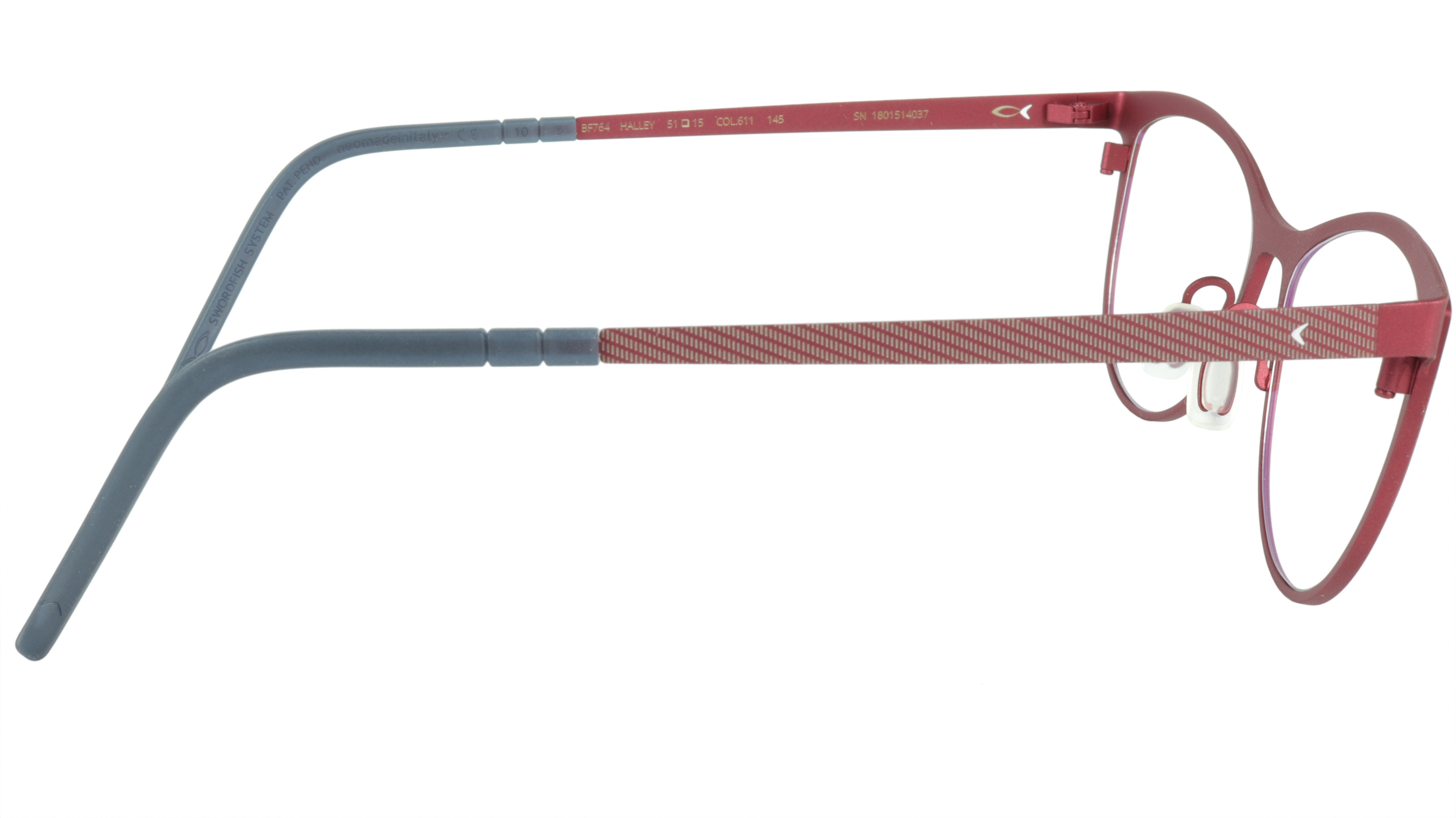 Blackfin Halley BF764 C611 Beta Titanium Bio-Compatible Eyeglasses - Lightweight & Durable Italian-Made Frames for Men & Women - Perfect for Reading, Driving & Everyday Wear