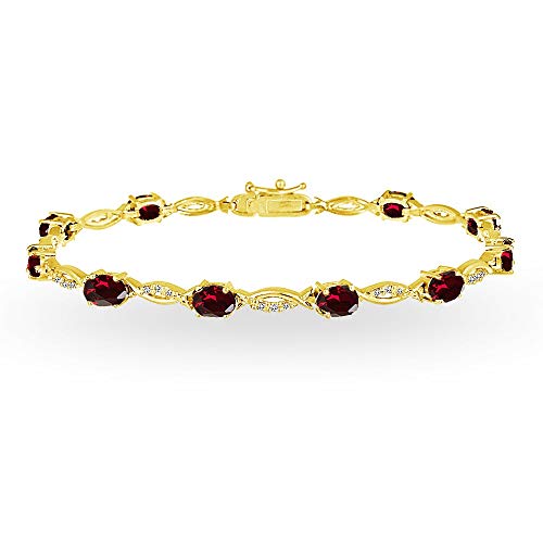 Synthetic Ruby - Yellow Gold Flash