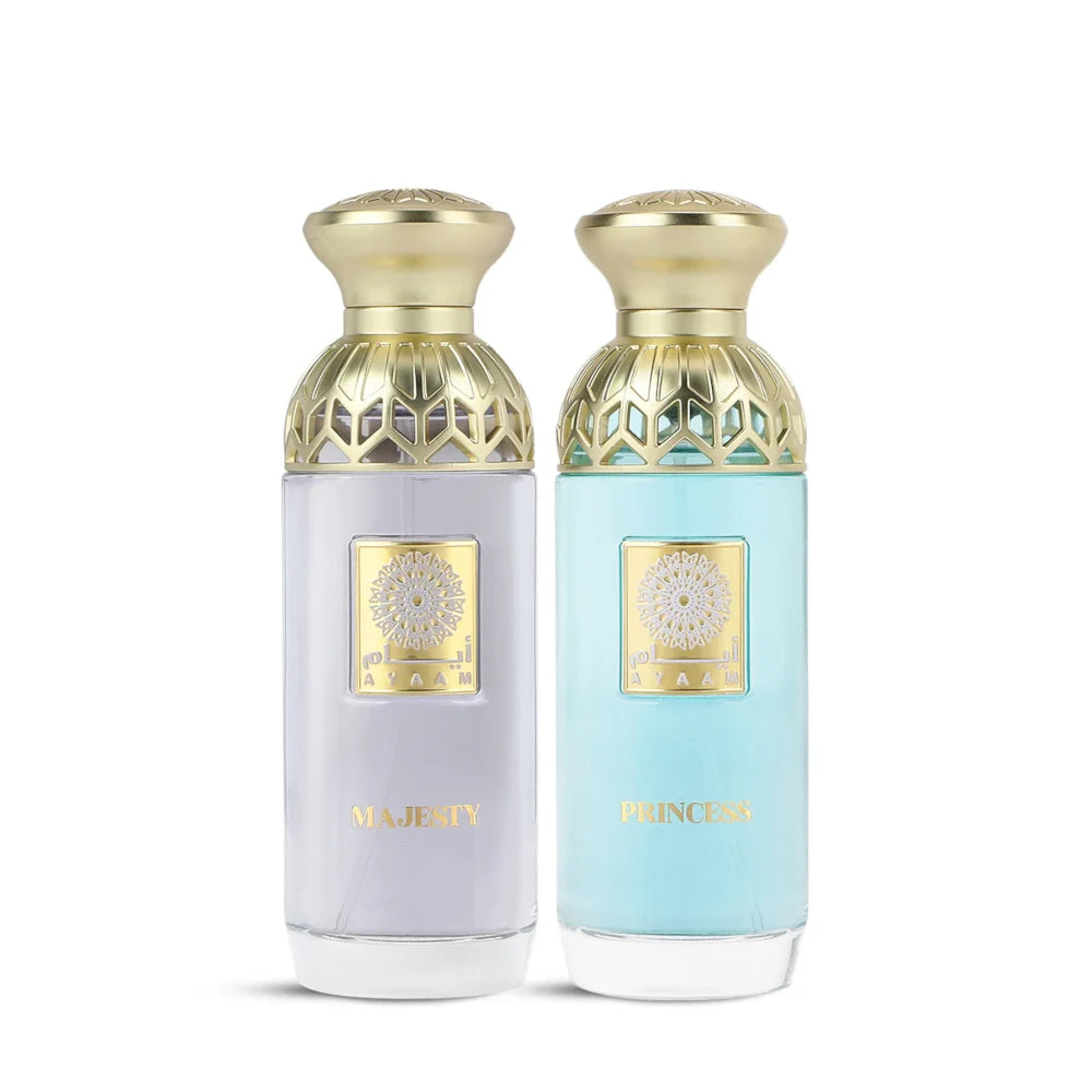 Royal Fragrances Set - 2 Piece Eau de Parfum (80ml Each) for Women & Men - Perfect for Gifts, Date Nights & Special Occasions