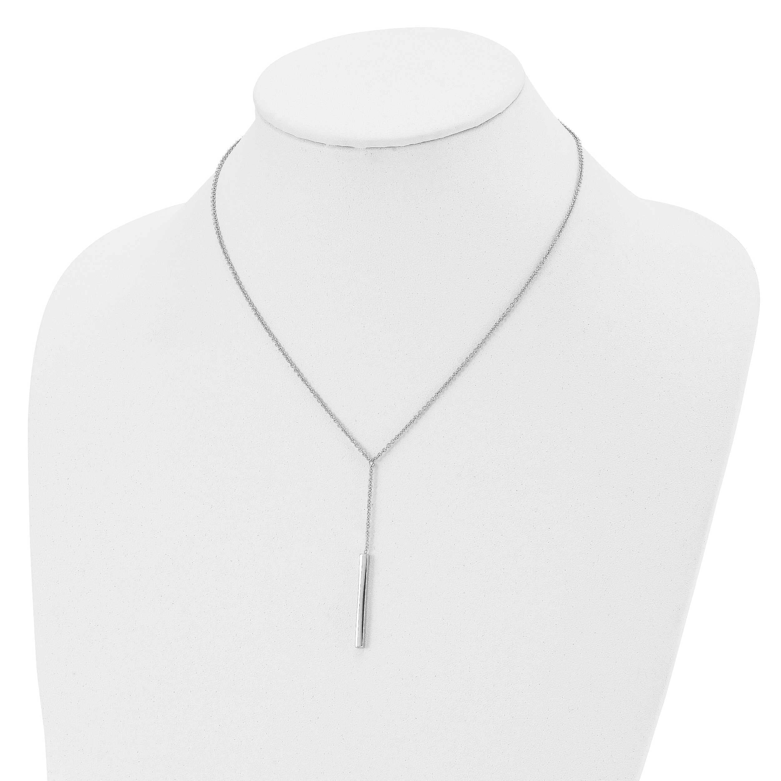 Sterling Silver Polished Necklace for Women - Elegant & Shiny Jewelry Gift for Her - Perfect for Parties, Weddings & Everyday Wear