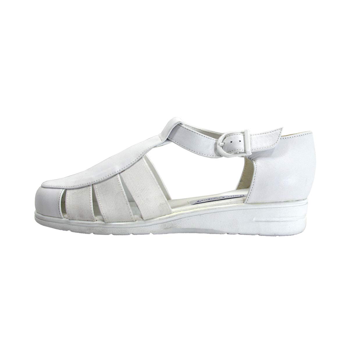 24 Hour Comfort Nala Women's Wide Width T-Strap Comfort Leather Shoes - Breathable & Supportive for Work, Walking & Casual Wear