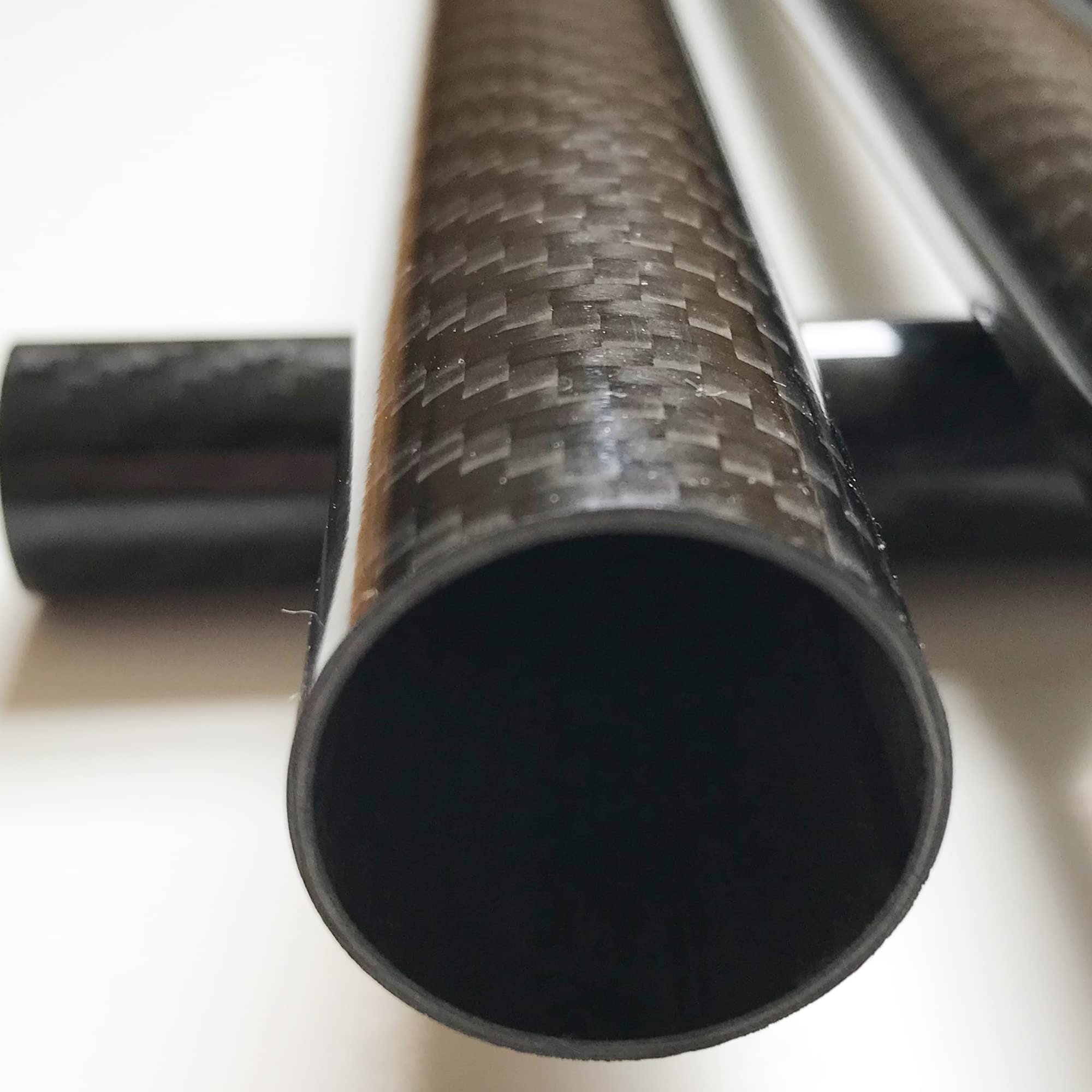 Premium Black Carbon Fiber Tube - 10mm x 8mm x 1000mm Hollow Rod - High Strength Lightweight Carbon Fiber Shaft for RC Models, Drones, DIY Projects & Industrial Applications