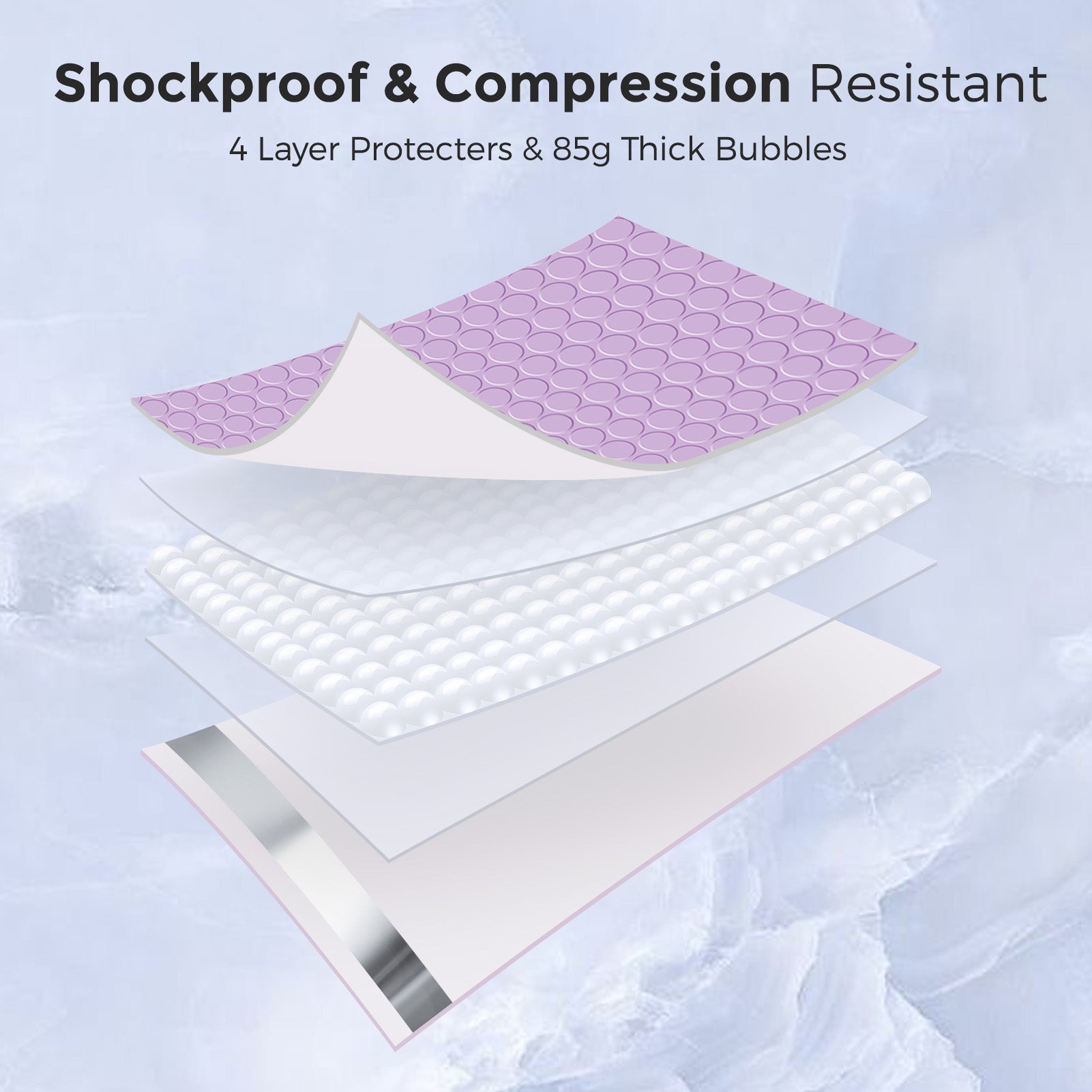 12x15 Bubble Mailer Padded Envelopes - Light Purple | Waterproof & Tear-Resistant Shipping Envelopes for Ecommerce, Small Business & Online Sellers | Perfect for Shipping Jewelry, Cosmetics & Fragile Items