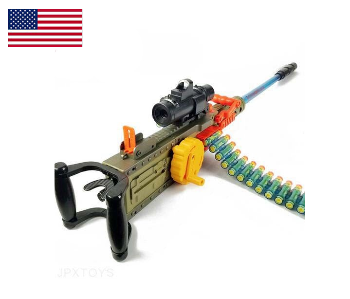 JF M2 Electric Soft Bullet Dart Blaster Toy Gun - High Speed Foam Dart Shooter for Kids & Adults - US Stock - Perfect for Nerf Battles, Target Practice & Outdoor Games