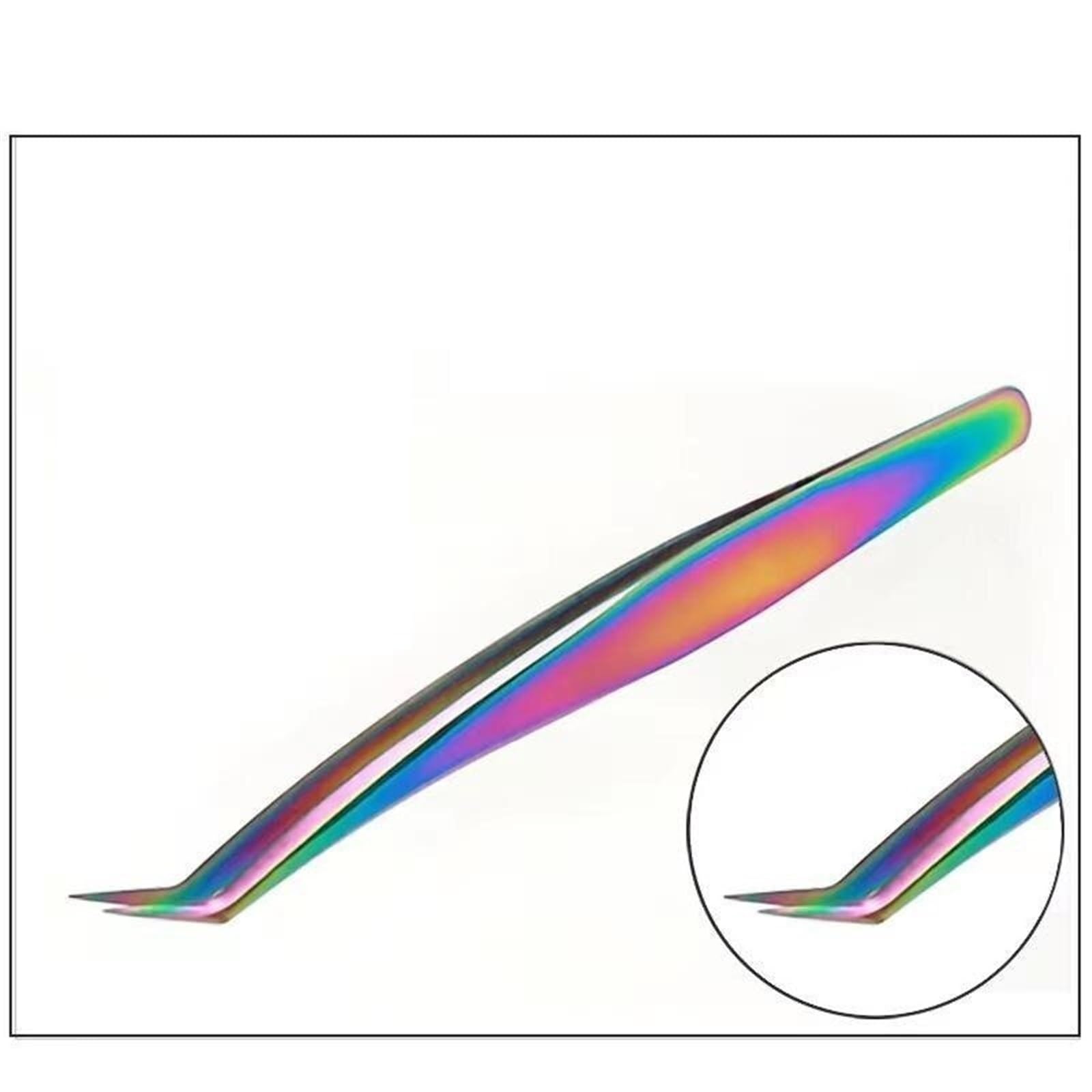 Professional Hair Removal & Eyelash Extension Tweezers - Colorful Titanium Beauty Tools for Eyebrow Shaping, False Eyelash Application & Grafting | Perfect for Salon, Home Use & Makeup Artists