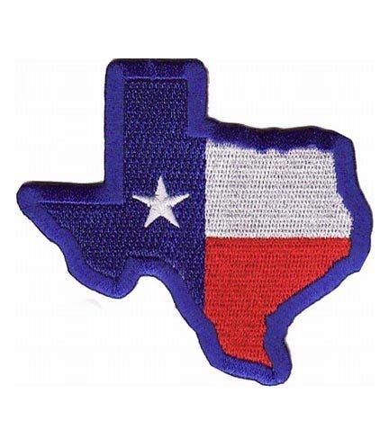 Texas State Flag Map Blue Patch - Embroidered Iron-On Texas Flag Patches for Hats, Jackets & Backpacks - Perfect for Texans, Pride & Outdoor Enthusiasts