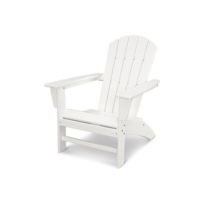 Durable POLYWOOD Nautical Adirondack Chair - All-Weather Outdoor Furniture for Patio, Poolside & Beach Relaxation