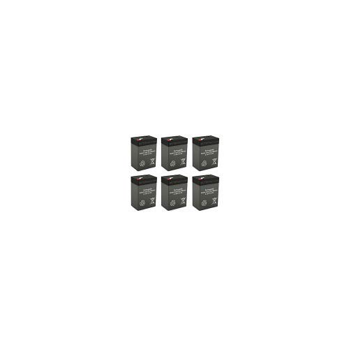 6V 4.5Ah Rechargeable SLA Battery BG-645F1 - Pack of 6 - Perfect for Emergency Lights, Security Systems & Power Backup Devices