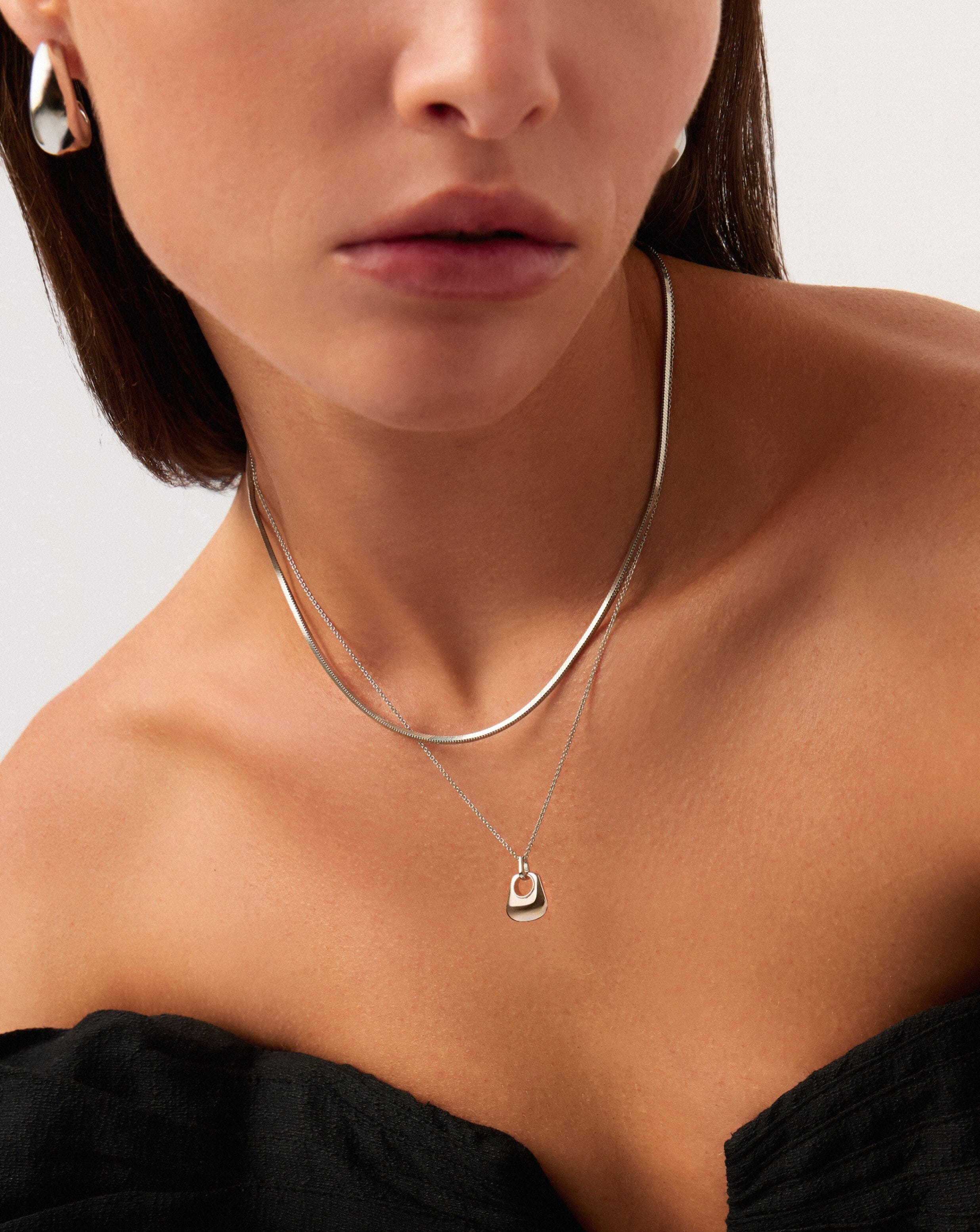 Hera Ridge Mini Pendant Necklace - Silver Plated Elegant Jewelry for Women | Perfect for Everyday Wear, Date Nights & Special Occasions