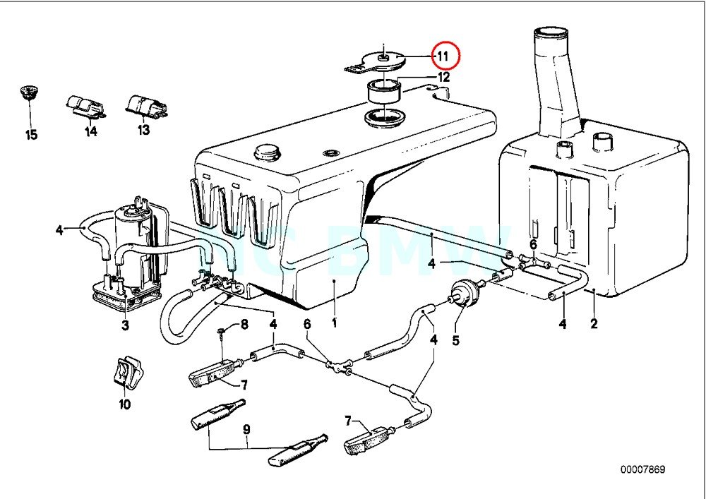 Genuine BMW Windshield Washer Fluid Container - OEM Replacement Part for Windshield Cleaning System - Perfect for BMW Car Maintenance & Winter Driving Prep
