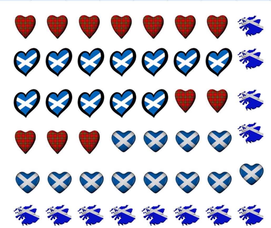 Premium Scotland Nail Art Decals - Celtic Design Stickers for DIY Manicure - Perfect for St. Patrick's Day, Scottish Weddings & Festival Nail Decorations