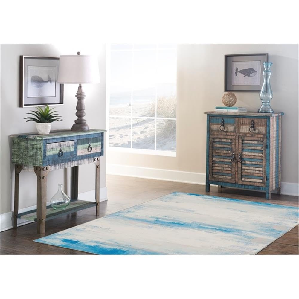 Washable Polyester 5'x7' Area Rug in Ivory - Transitional Style for Living Room, Bedroom & Office
