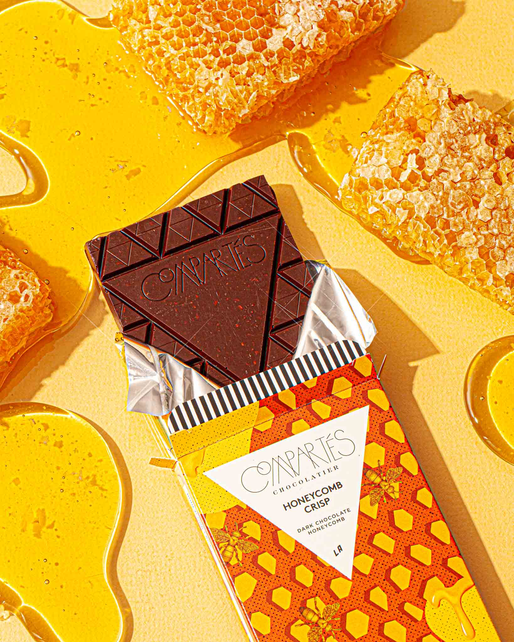 Premium Honeycomb Crunch Chocolate Bar - Rich Milk Chocolate with Crunchy Honeycomb Toffee - Perfect for Gifts, Desserts & Snacking