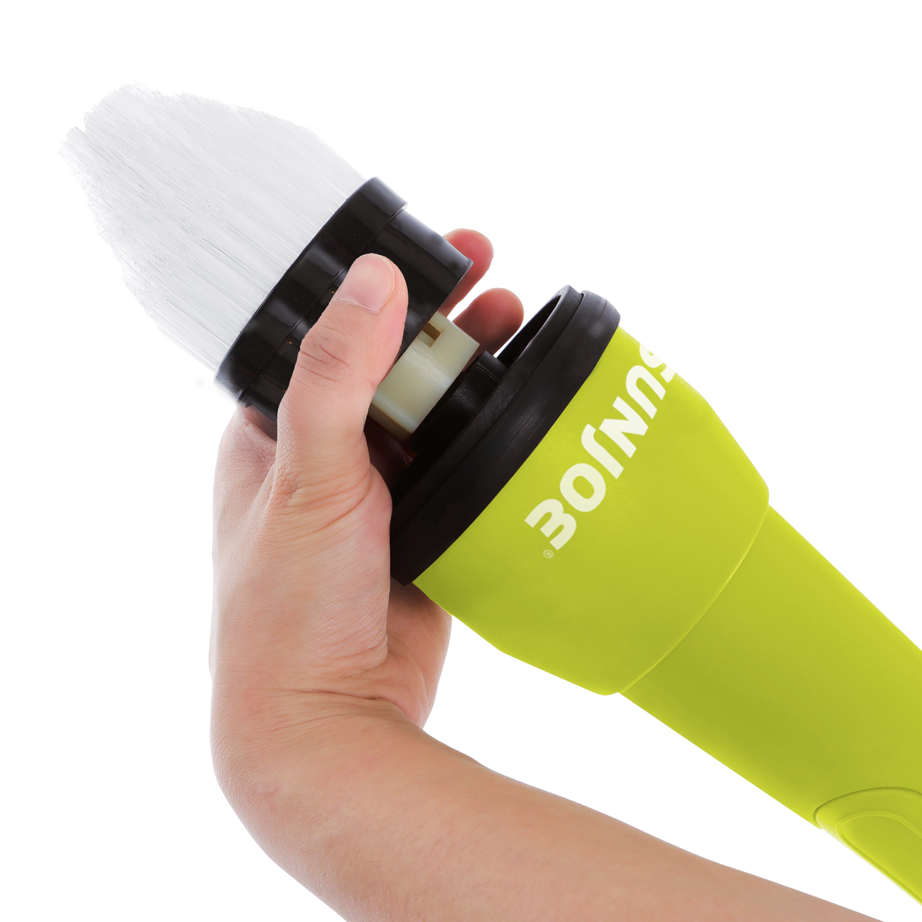 Sun Joe 24V Cordless Power Scrubber - Heavy Duty Indoor/Outdoor Cleaning Tool with 4 Attachments | 1000 OPM Oscillating Brush for Tile, Grout, Bathtubs & Tire Rims | Includes 1.3Ah Battery & Charger | Perfect for Deep Cleaning Bathrooms, Kitchens & Outdoor Surfaces