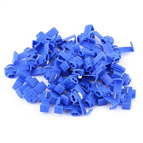 Blue Electrical Connectors 50PCS - Quick Splice Crimp Terminals for 18-14AWG Wire - DIY & Auto Repair