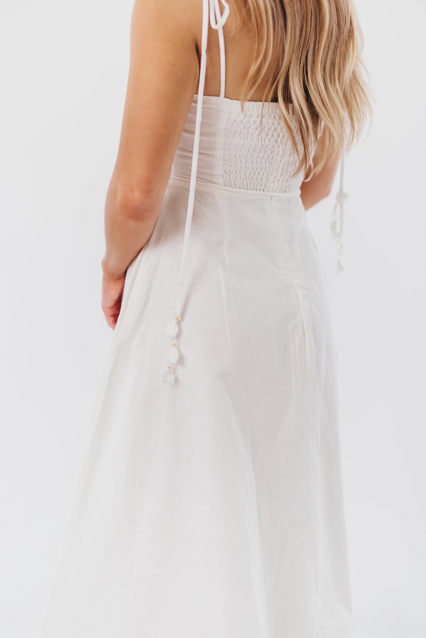 Norma Jean Bustier Style Midi Dress - Elegant White Bodycon Dress for Women | Perfect for Cocktail Parties, Date Nights & Special Occasions