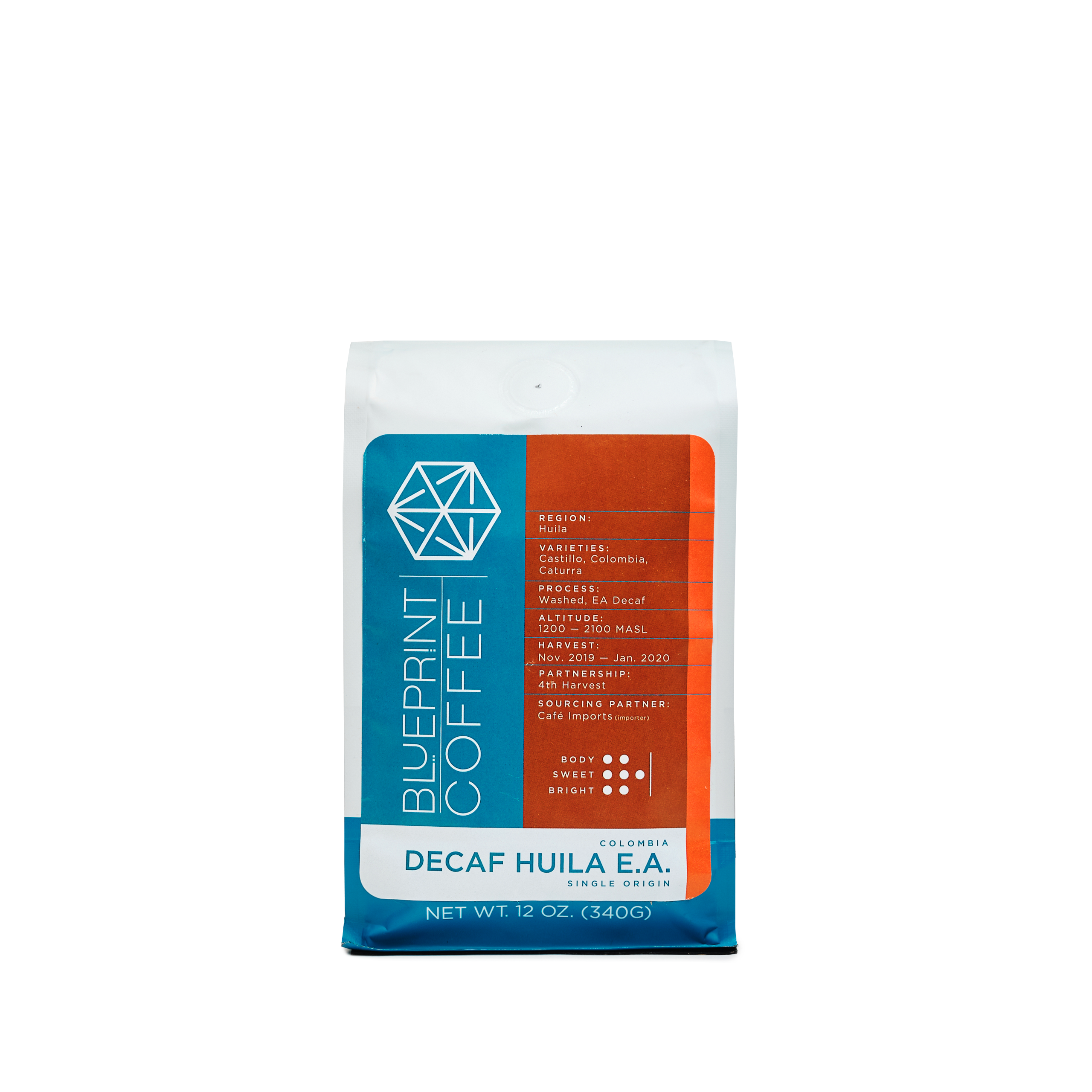 Premium Decaf Huila E.A. Coffee Beans - 100% Arabica, Medium Roast, Smooth & Balanced Flavor - Perfect for Home Brewing, Office Use & Gifts