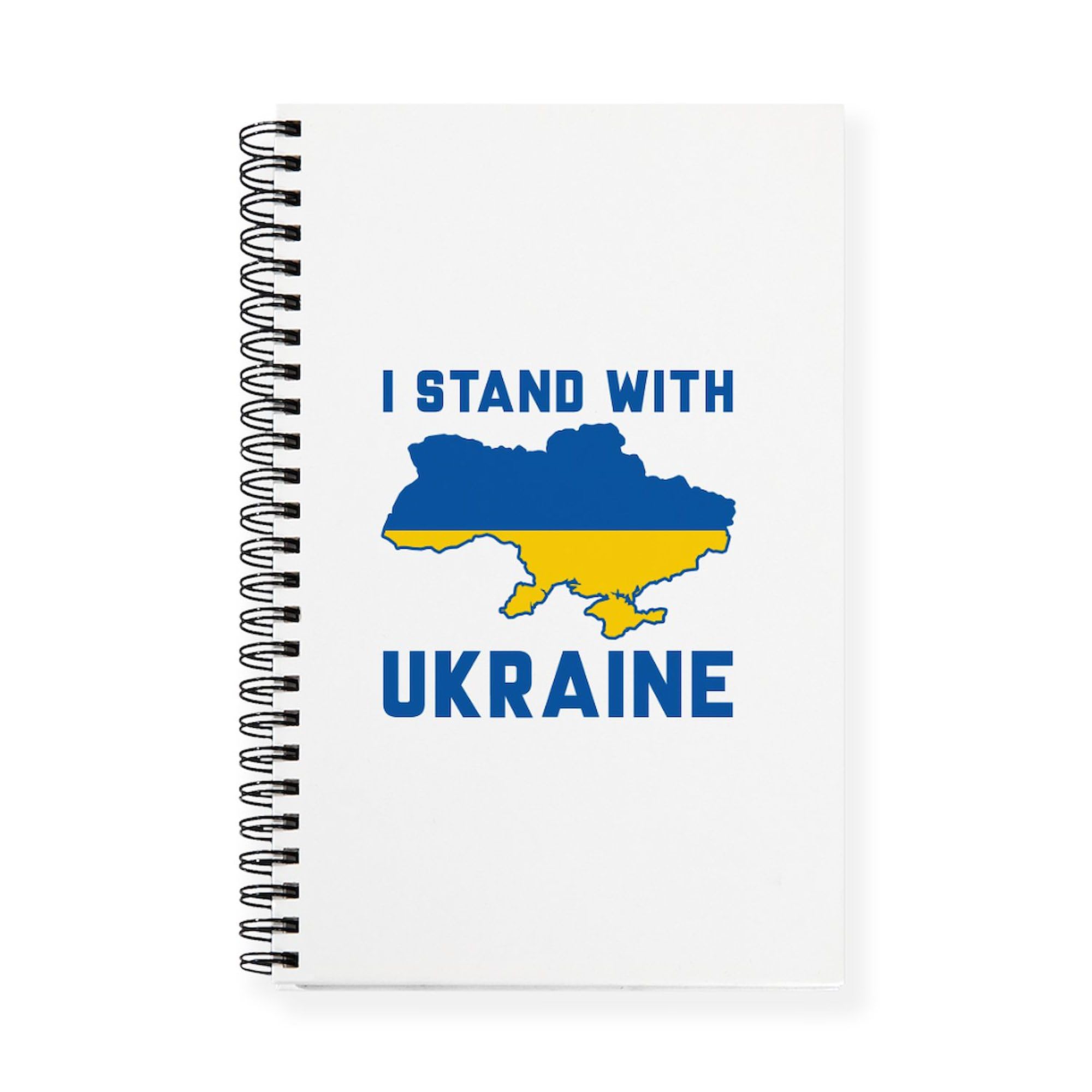 I Stand with Ukraine Spiral Bound Journal Notebook - Personal Diary, Planner & Writing Notebook for Students, Work, Travel & Daily Inspiration