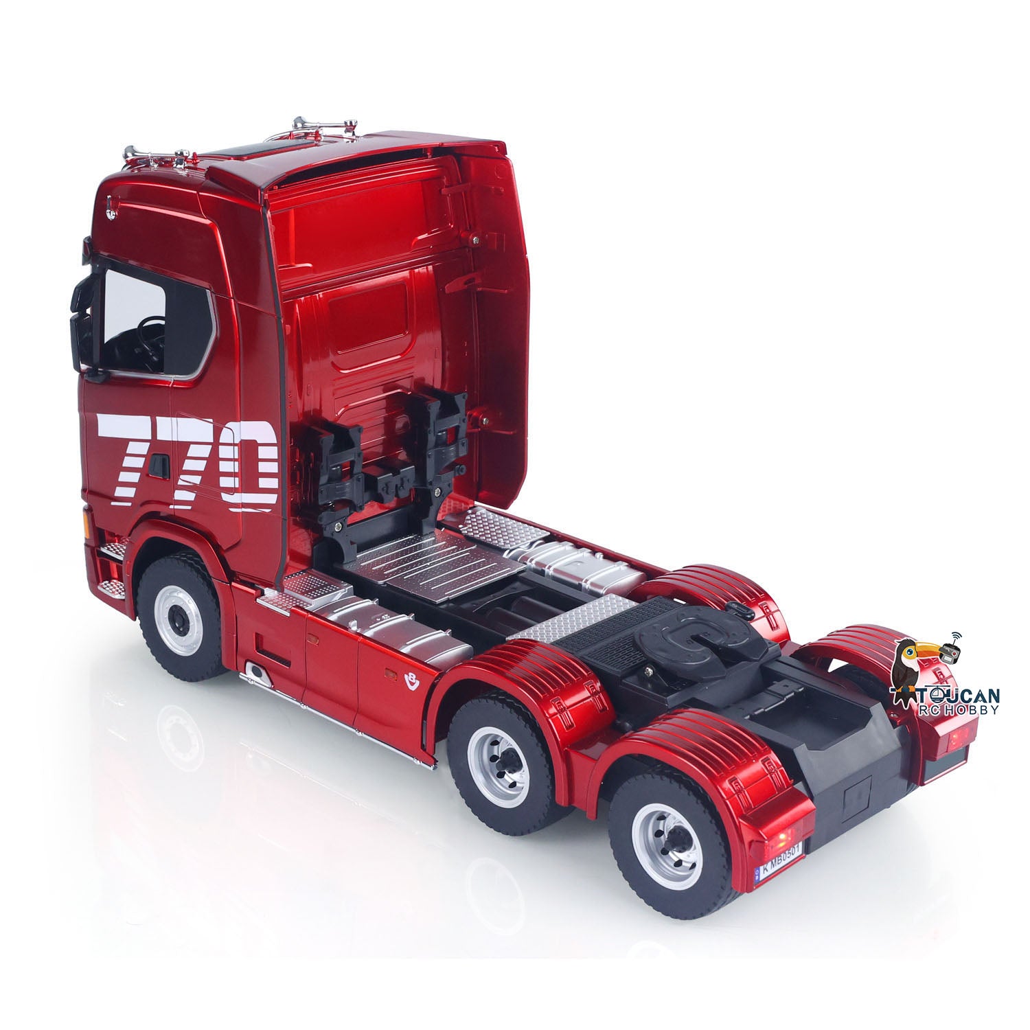 1/18 Scale 770S RC Tractor Truck Toy - Ready-to-Run with 7.4V Battery, 19CH Remote Control, Light & Sound Effects - Perfect for Kids Playtime, Collectors Display and RC Racing Enthusiasts