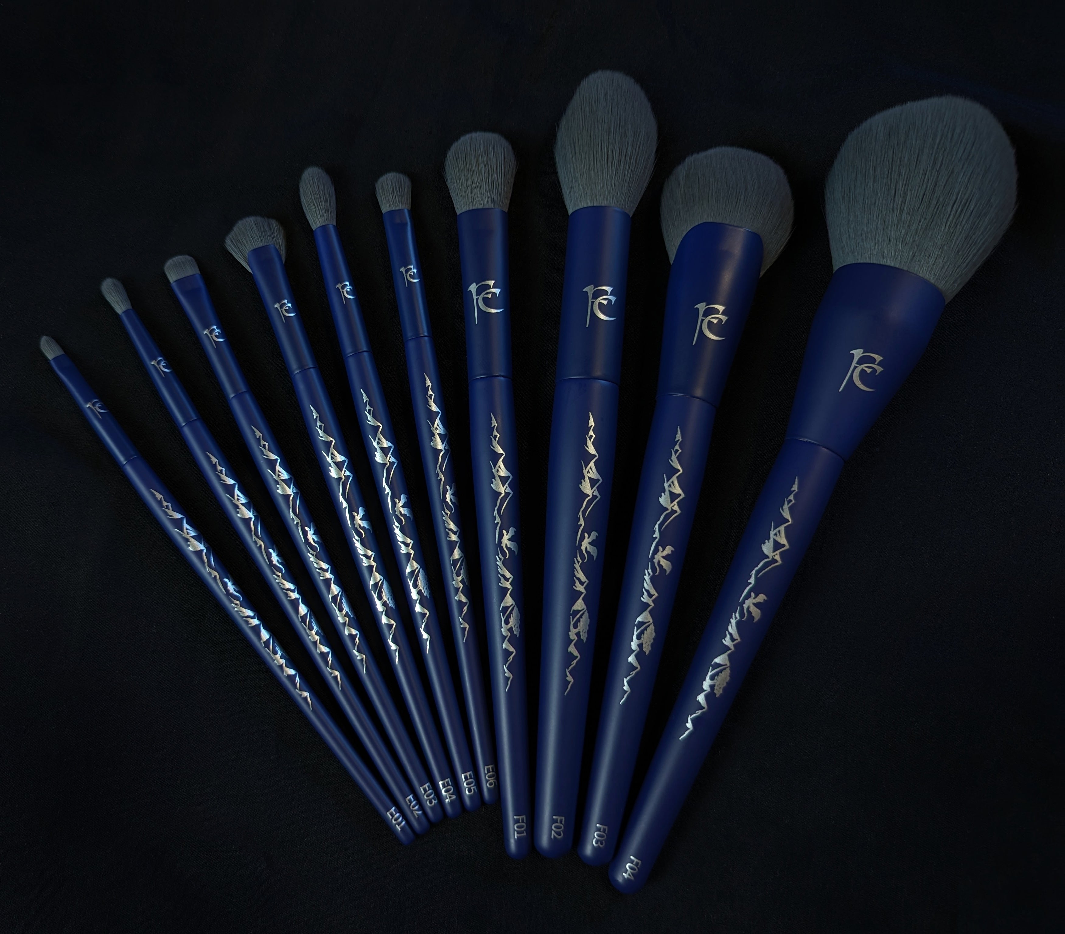 Premium Ice Dragon Eye Makeup Brushes Set - Soft Bristles for Eyeshadow, Blending & Detail Work - Perfect for Professional Makeup Artists & Beginners (Great for Daily Use, Special Occasions & Travel)