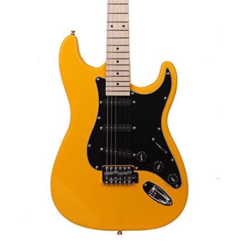 Stylish Electric Guitar Kit for Music Lovers - Black Pickguard & Orange Finish | Fast 3-7 Day Delivery | Perfect for Beginners, Live Performances & Home Practice