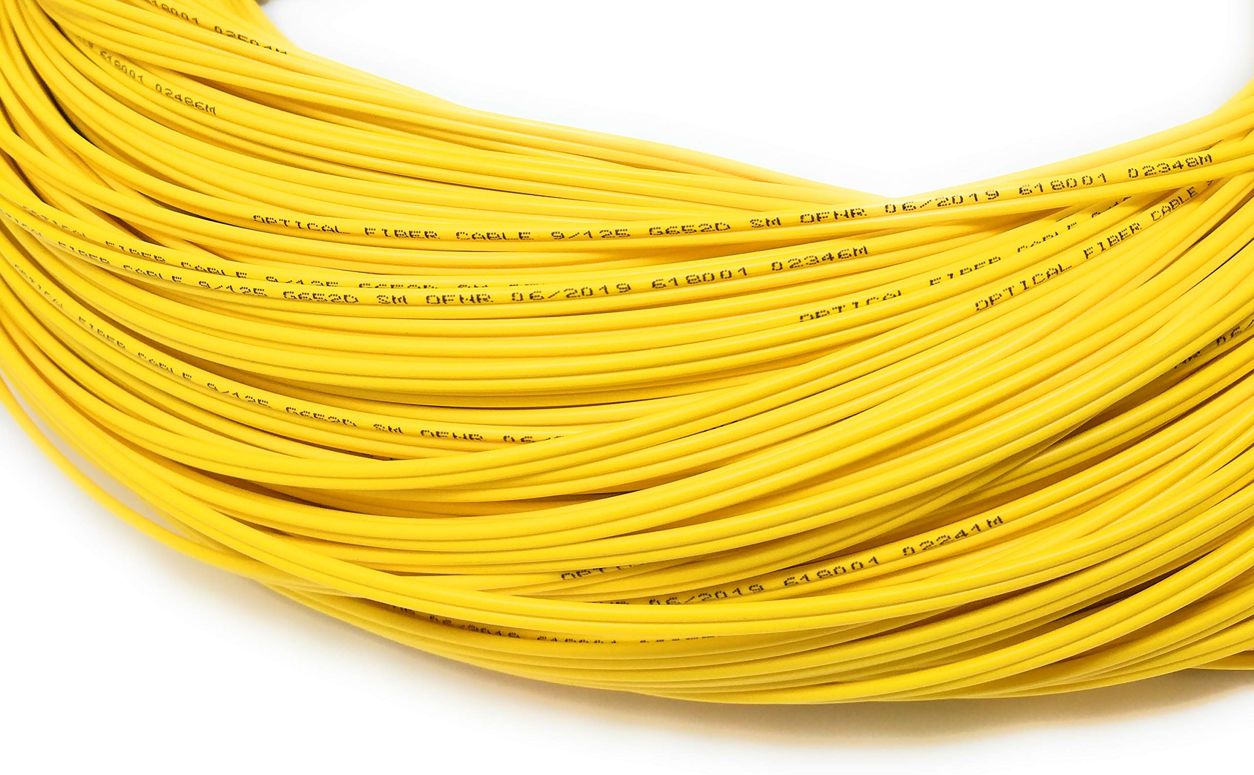 1000ft Bulk Single Mode Duplex Fiber Optic Cable (9/125) - 300 Meter No Spool - High Speed Internet, Data Center & Telecom Applications