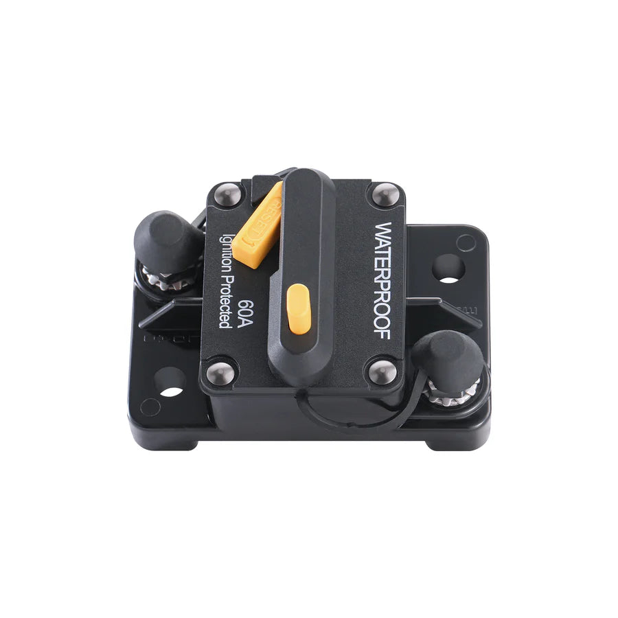 Rich Solar 30A 250A Single Pole Thermal Waterproof Circuit Breakers - Ideal for Solar Panels, RV, Marine & Off-Grid Power Systems