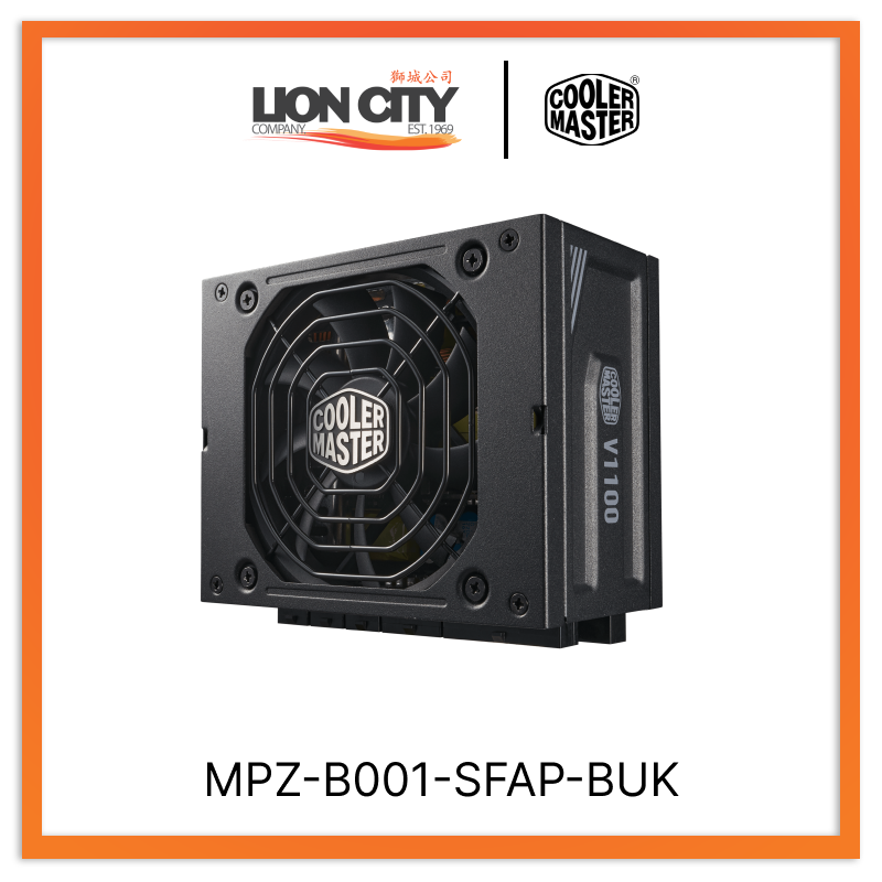 Cooler Master MPZ B001 SFAP BUK CM V1100 SFX Platinum Full Modular ATX3 Power Supply (10 Year Warranty) - Perfect for Compact Gaming PCs & Mini-ITX Builds