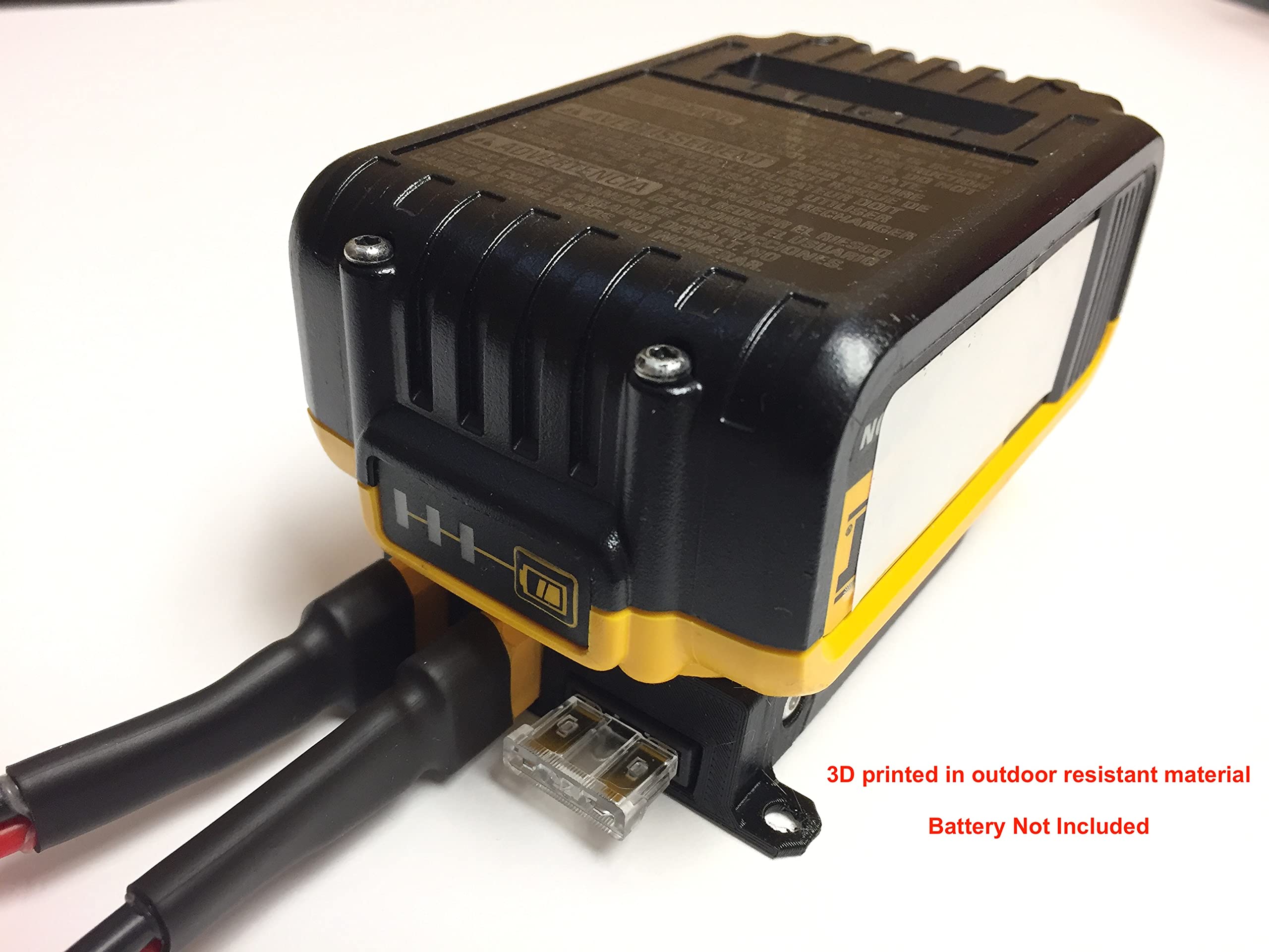XT60 Adapter for Dewalt & Hercules 20V Max Batteries - Fused Dual Output Expandable Power Connector - Perfect for Power Tools, DIY Projects & Outdoor Equipment