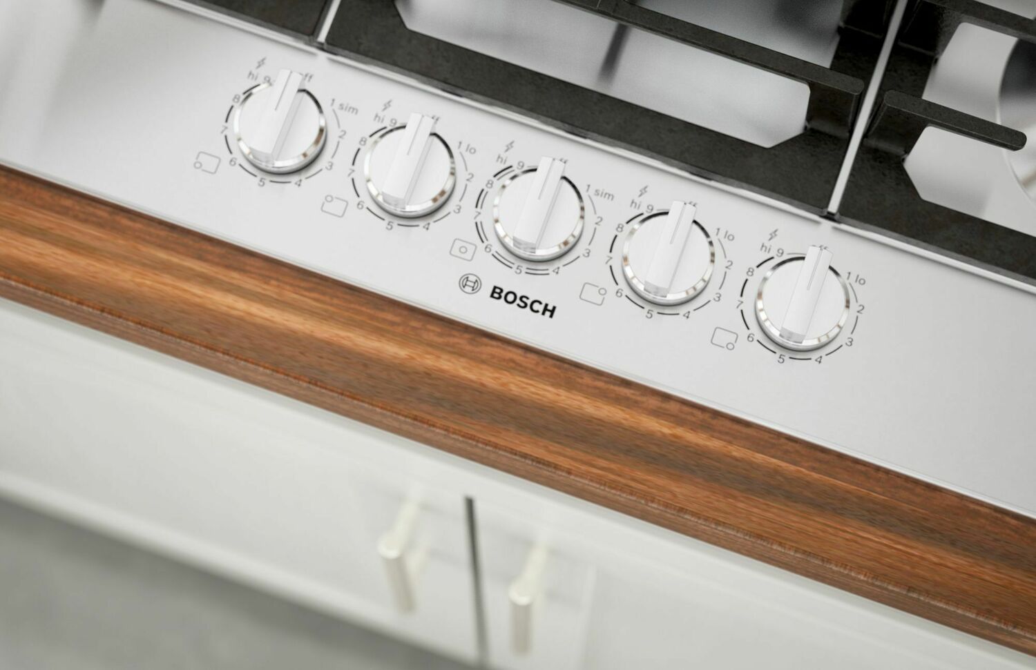 Bosch NGM8657UC 800 Series 36-Inch Stainless Steel Gas Cooktop - Professional Grade for Modern Kitchens, Perfect for Home Chefs & Entertaining