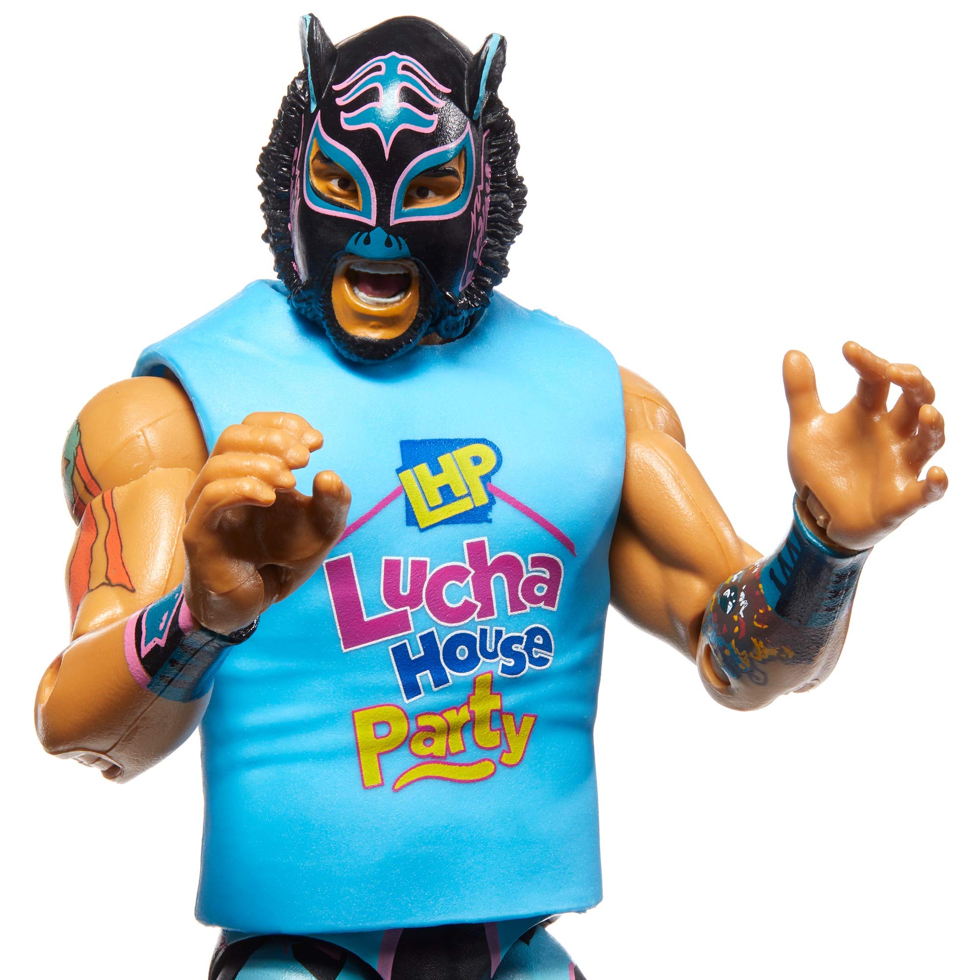 WWE Mattel Lince Dorado Elite Series #74 Action Figure - Realistic Face Details, Authentic Ring Gear & Collectible Accessories | Perfect for Wrestling Fans, Display Collections & Play Battles