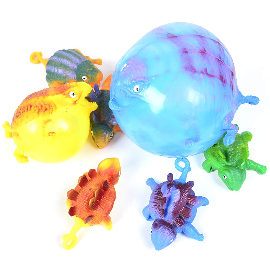 12PCS Dinosaur Stress Relief Toys - Funny Animal Squishy Stress Balls for Kids & Adults | Anxiety Relief, Party Favors, Office Desk Decor, Classroom Rewards