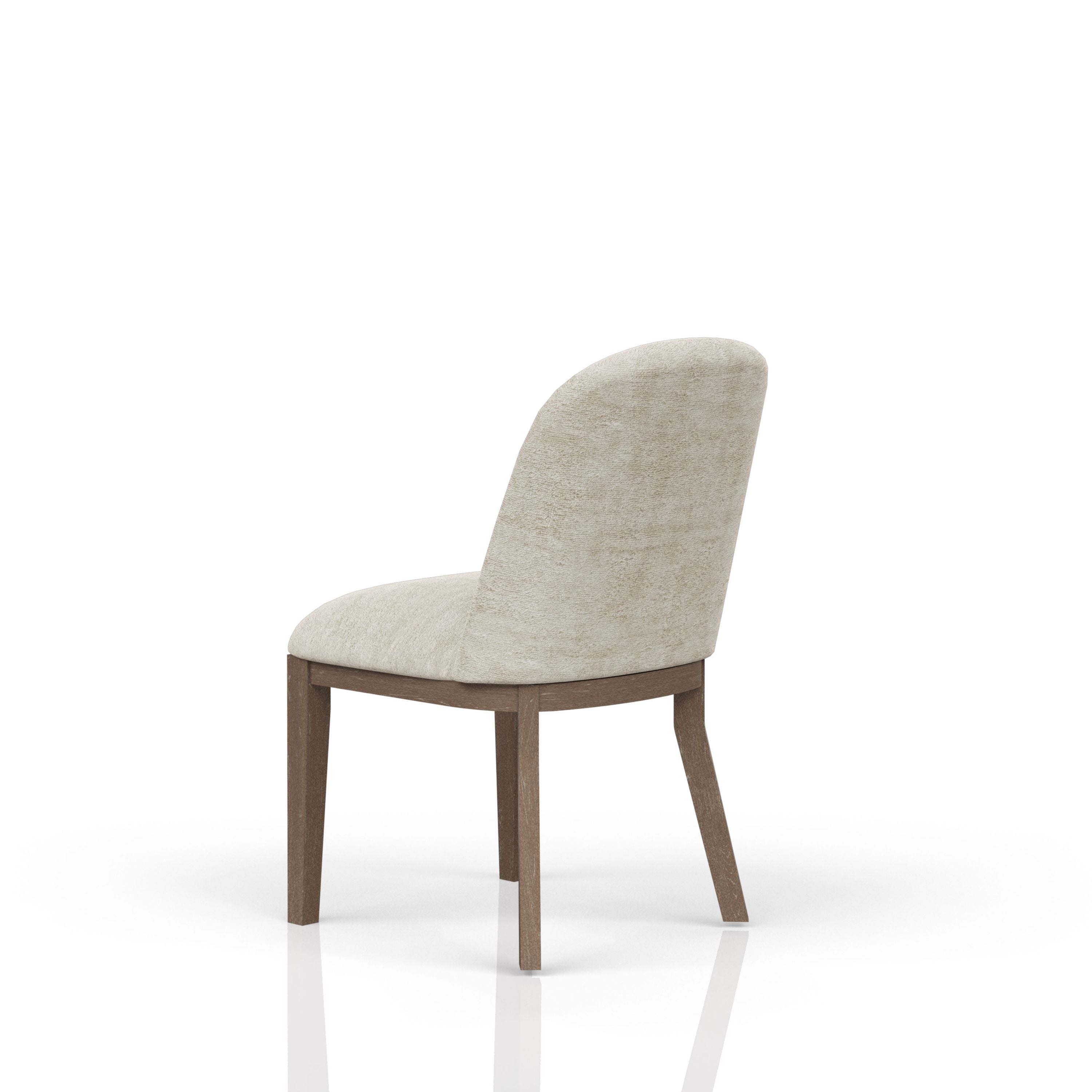 Luxury Cocoa & Ivory Upholstered Chairs Set of 2 - Modern Living Room Furniture for Home Decor & Comfortable Seating