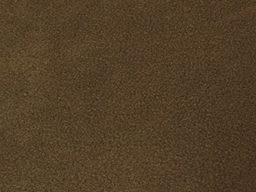 4 Yard Bolt Anti-Pill Chocolate Brown Fleece Polyester Fabric - Soft & Durable Material for DIY Blankets, Robes & Winter Crafts