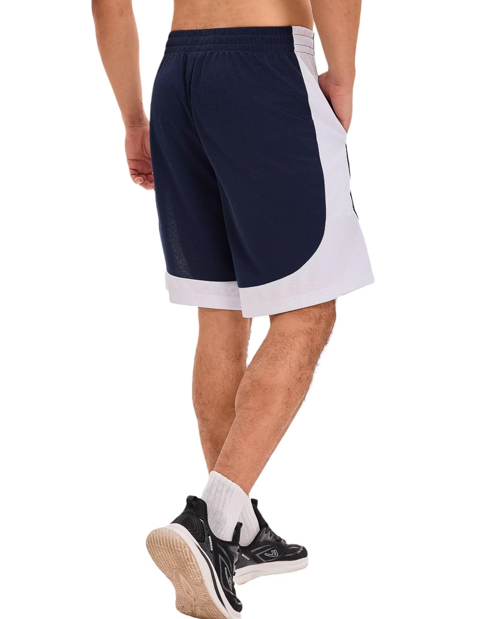 OYGSieg 6 Pack Men's Breathable Mesh Basketball Shorts with Pockets - Quick Dry Gym Workout Running Shorts for Men | Perfect for Basketball, Gym Training & Casual Wear