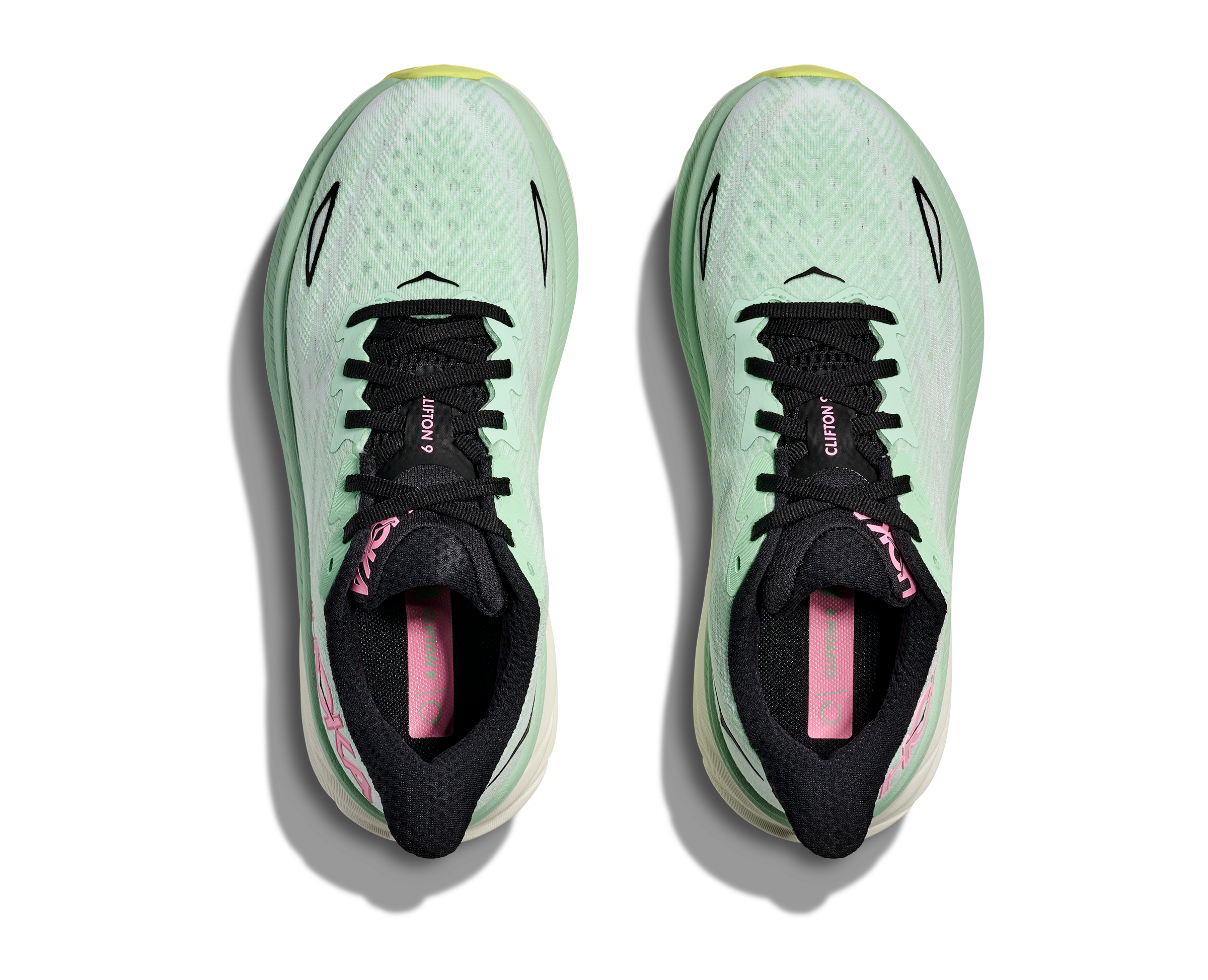 HOKA Women's Clifton 9 Running Shoes - Mint Fluorite/Snow Melt - Lightweight Cushioned Sneakers for Road Running, Jogging & Gym Workouts