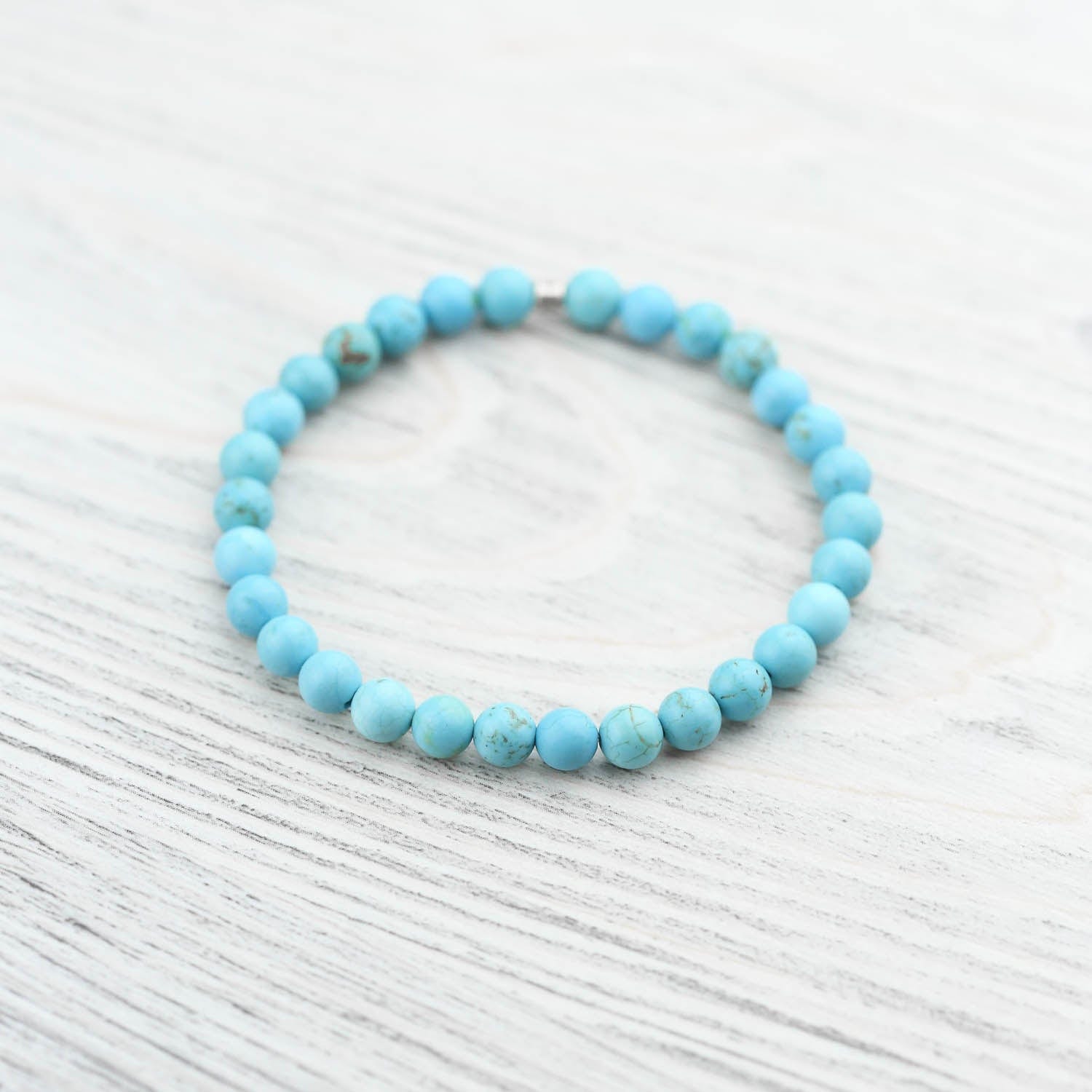 Authentic Healing Turquoise Bracelet for Women & Men | Natural Stone Beaded Jewelry for Meditation, Yoga & Spiritual Wellness