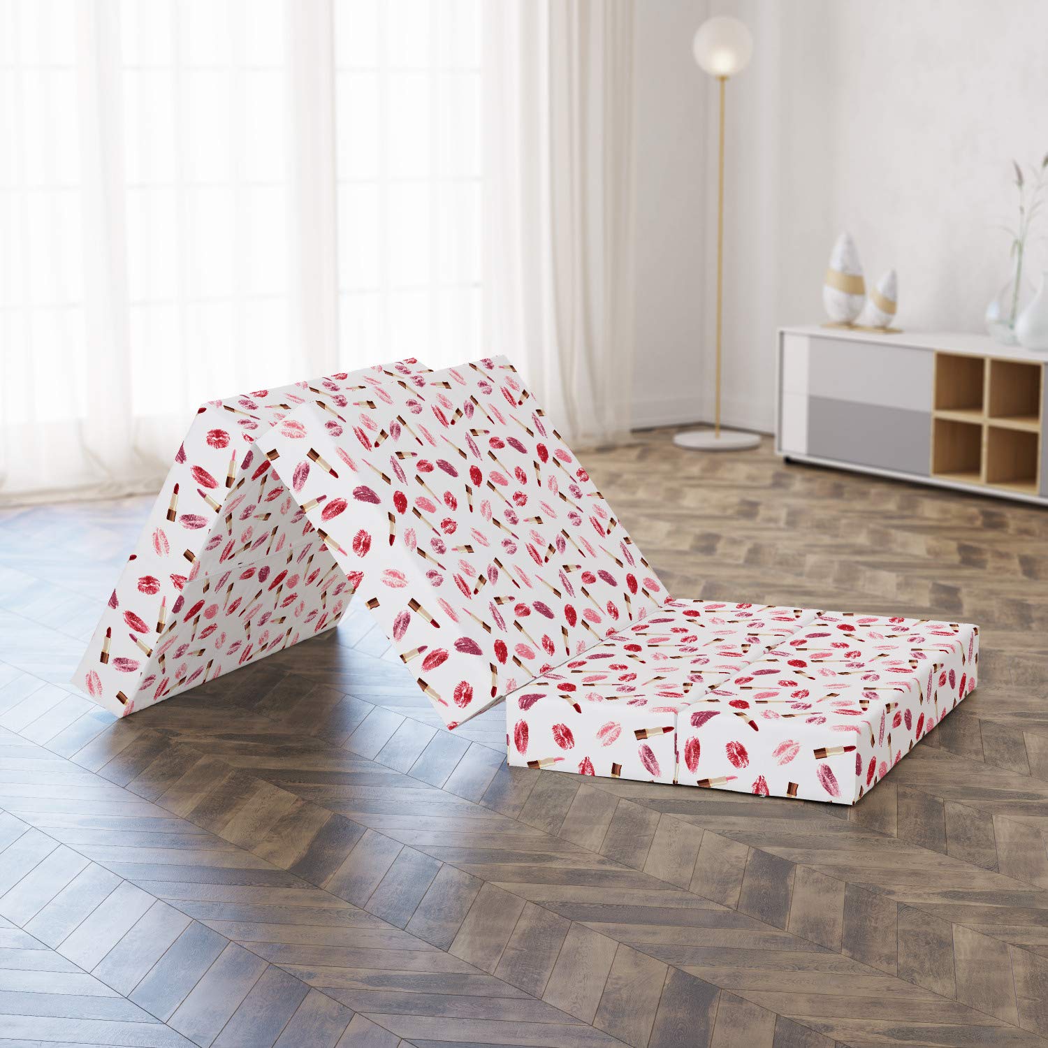 Ambesonne Foldable Mattress for Cosmetics & Makeup - 74.8