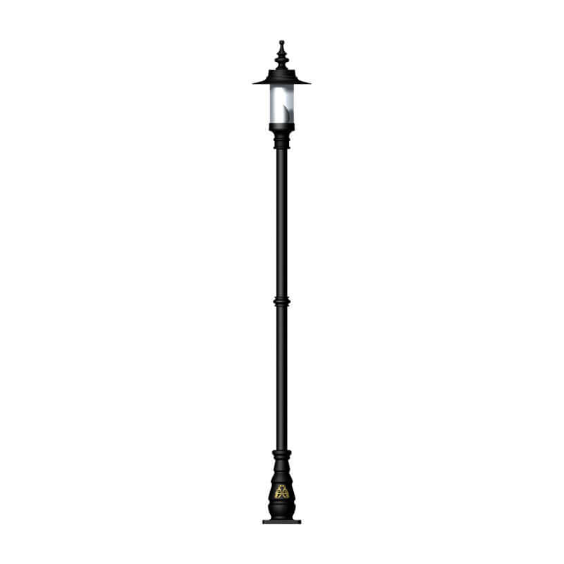 Betley 1Lt Cast Iron Lamp Post - Outdoor Garden Lighting for Pathways, Driveways & Porches